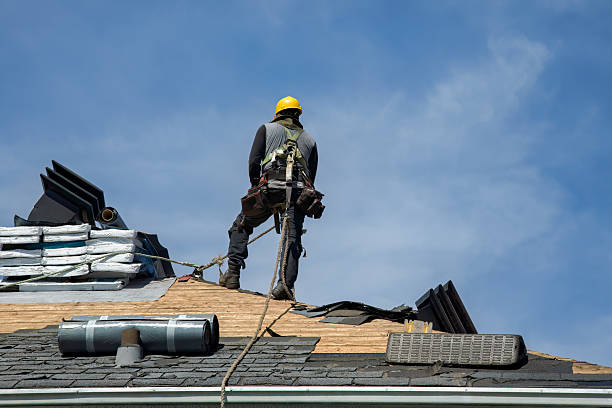 Professional Gutter Installation technician working in Pembroke, GA